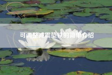 可調整減震墊鐵的簡(jiǎn)單介紹