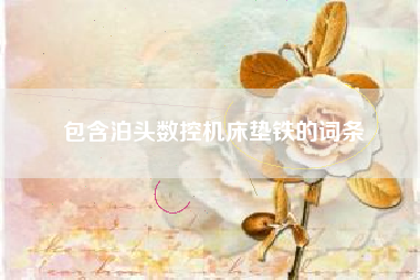 包含泊頭數控機床墊鐵的詞條