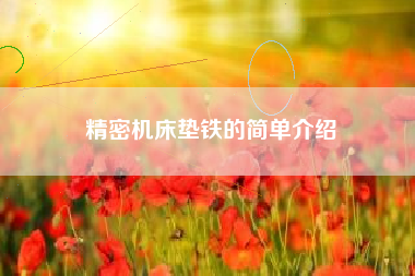 精密機床墊鐵的簡(jiǎn)單介紹